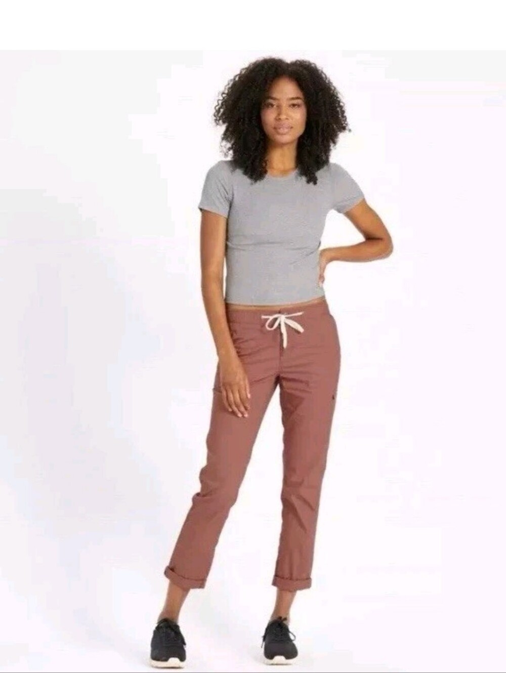 VUORI Ripstop Pant Women's Medium VW401 Organic Cotton Hiking Climbing